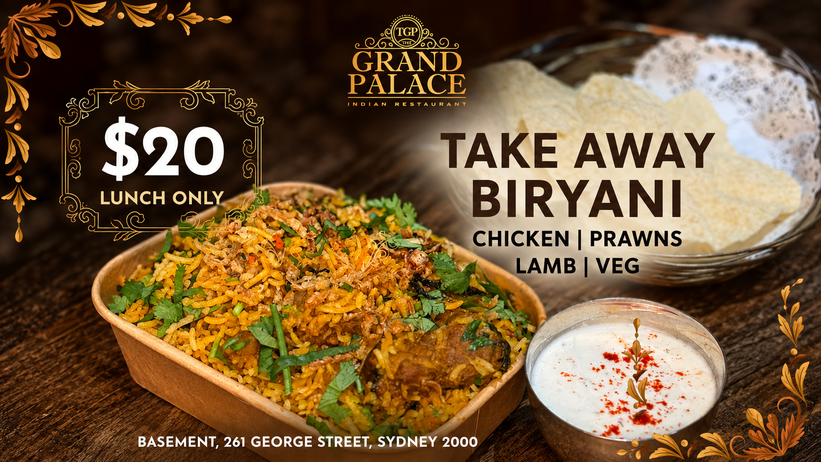 $20 Takeaway Biryani