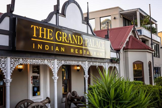 Elegant palace-inspired dining room at The Grand Palace Indian Restaurant, Sydney CBD