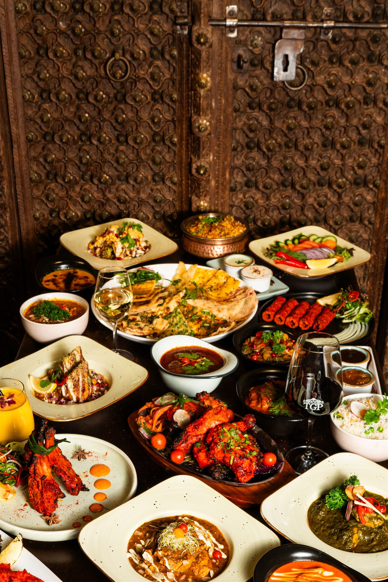 A signature spread of dishes at The Grand Palace, Sydney CBD